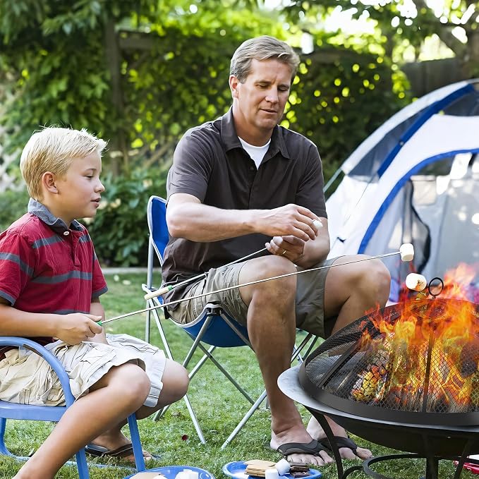 Fire Pit Spark Screen, 24 Inch Outdoor Fire Pit Screen - Image 7
