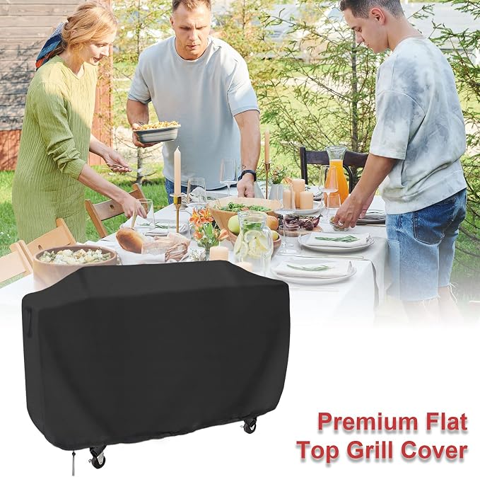 Flat Top Grill Cover for Royal Gourmet GD401 Propane Gas Grill, 68 Inches - Image 6