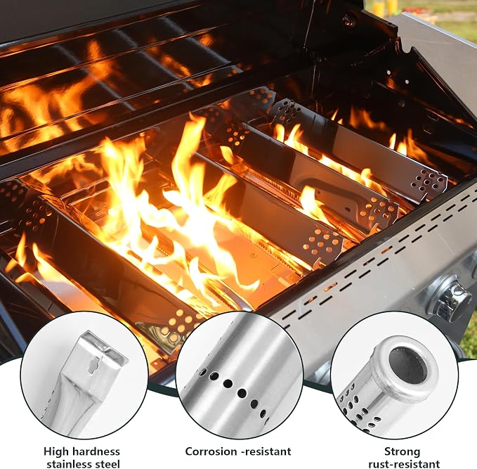 Stainless Steel Cooking Grate, Heat Shield and Burner Kit - Image 5