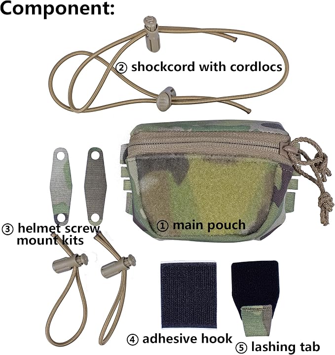 Tactical NVG Battery Pouch Helmet Mounted, Counter Weight Pouch GP Balance - Image 5