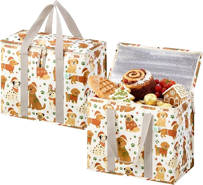 VENO 2 Pack Cooler Bag, Insulated Grocery Bags by Veno