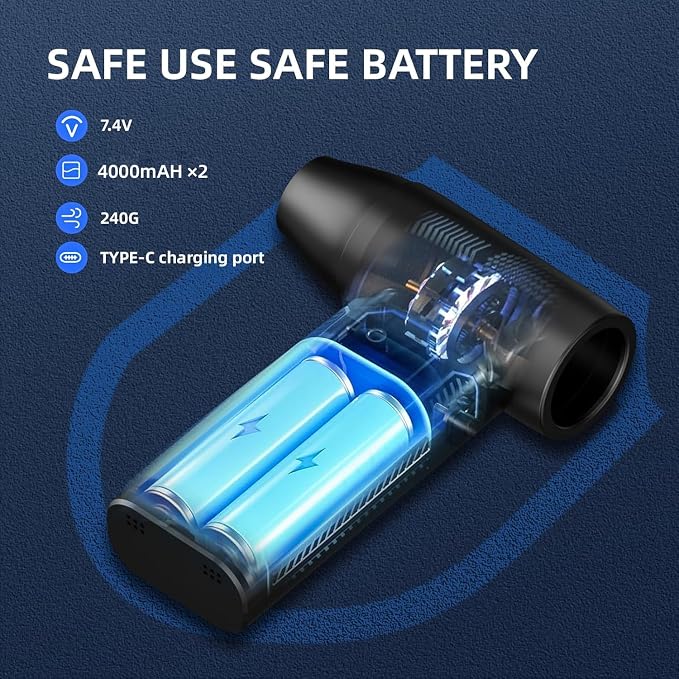 Electric Compressed Air Duster Mini Blower Cordless - Image 6