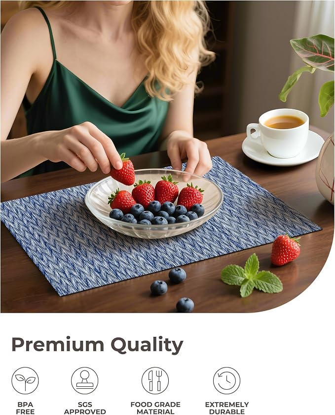 Leetaltree Blue Placemats Set of 12 - Image 6