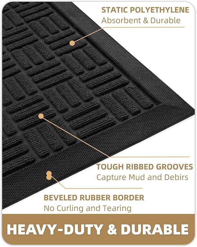 Color&Geometry Front Door Mat Outside Entrance, Heavy Duty Non Slip Low Profile - Image 4