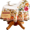 Maison d' Hermine Table Cloth Round Table 100% Cotton 63 Inches Fall Tablecloth by MaisondHermine
