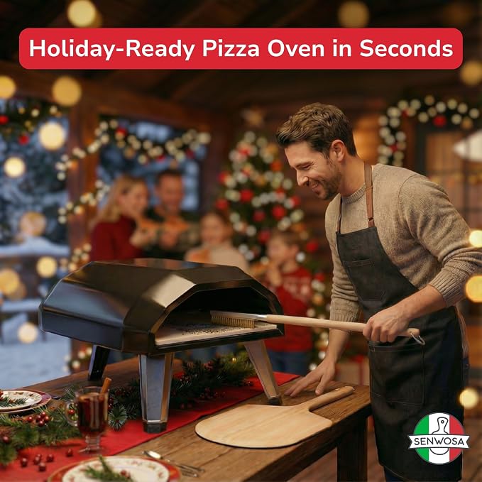 26” Pizza Oven Brush with Stone Scraper - Image 6