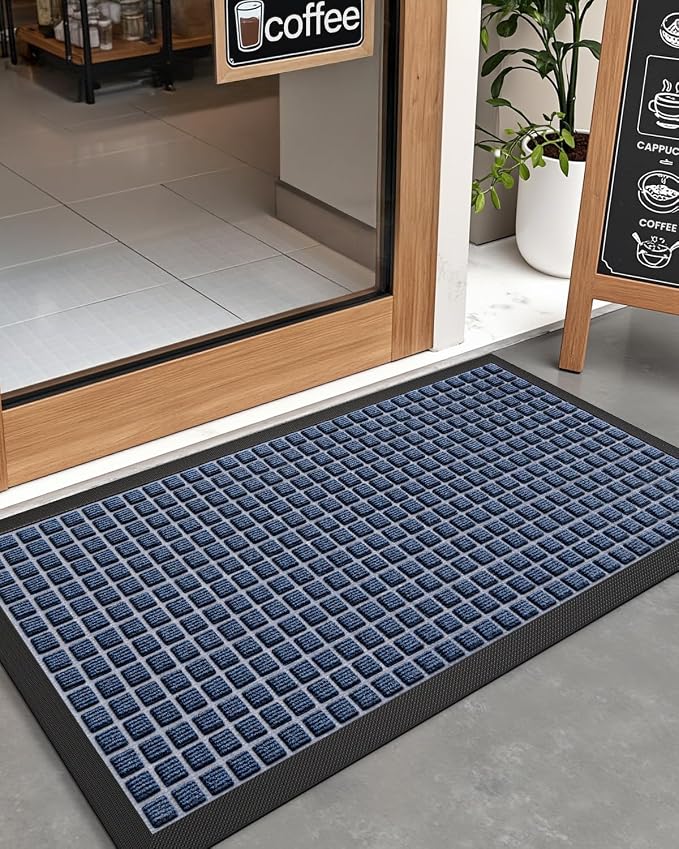 DEXI Front Door Mat Outside Entrance, 2x3 ft Rubber Entry Doormat Heavy Duty - Image 8