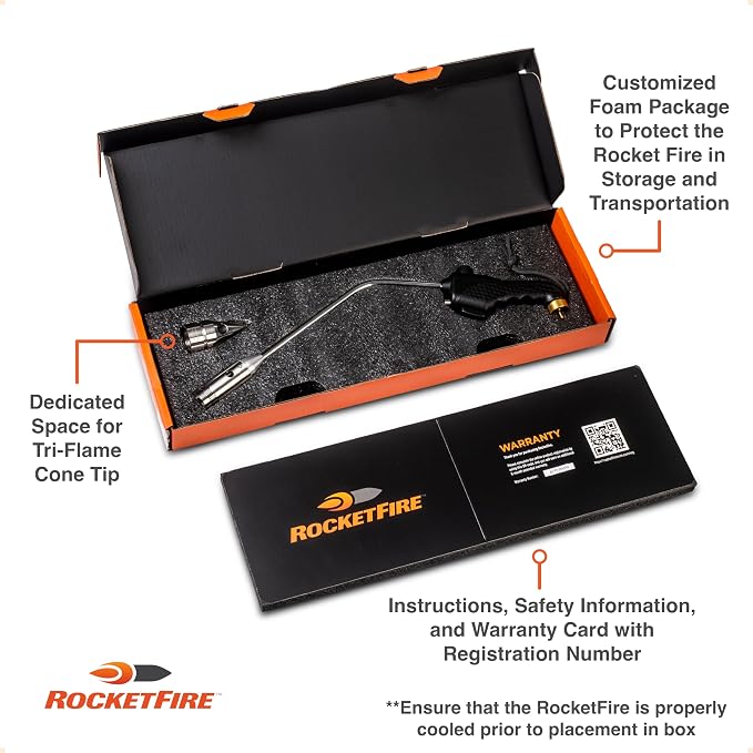 ROCKETFIRE Fire Starter Torch | Perfect Propane Torch Head, Grill Gun, Charcoal - Image 3