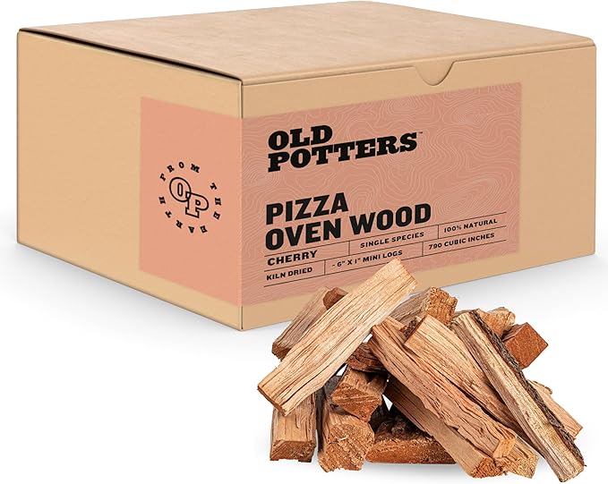 Old Potters Kiln Dried ~6 x 0.5-1.5 Inch Mini Pizza Oven Cooking Logs, Wood Logs by Old+Potters