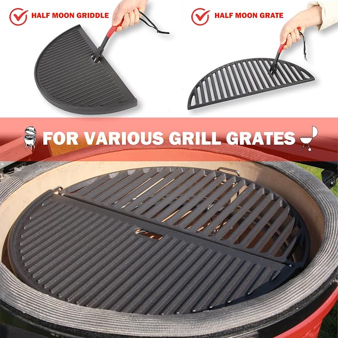 KAMaster Cast Iron Grill Grate Lifter, Grid Lifter Gripper Work - Image 3