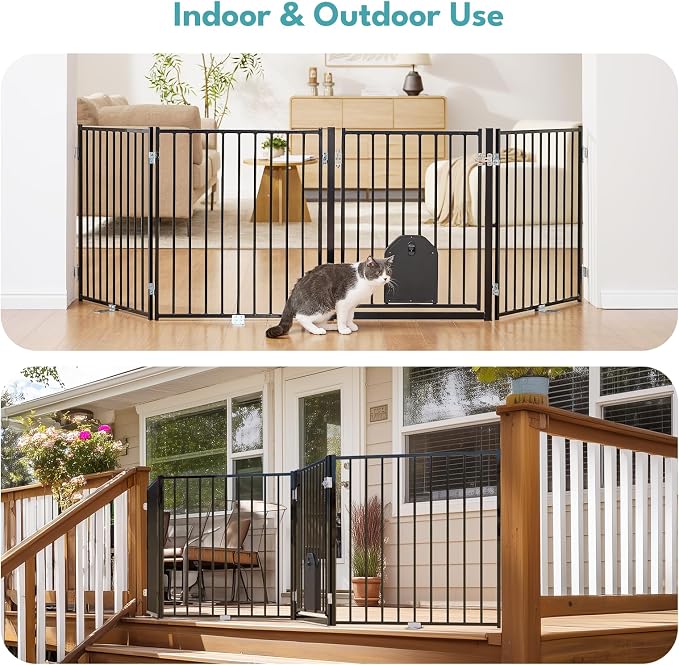No Pawblems Free Standing Dog Gate - Image 3