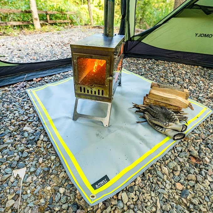POMOLY Fire Pit Mat, Fireproof Mat Visible at Night-Great - Image 4