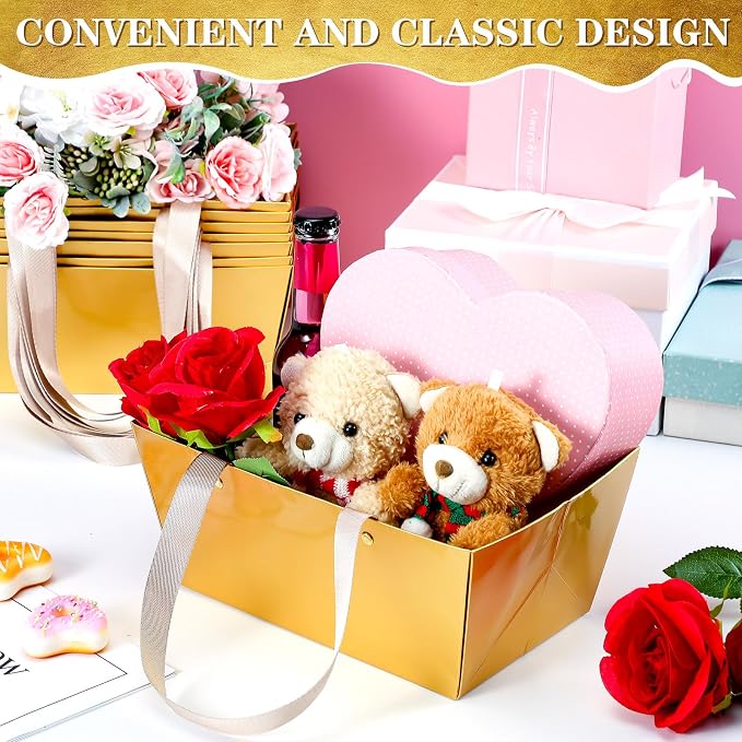 Glenmal 72 Pcs Baskets for Gifts Waterproof Empty Kraft Basket Bulk - Image 4