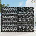 Casaphoria 72" H x 45" W Metal Privacy Screen, 2 Pack Outdoor Freestanding by Casaphoria