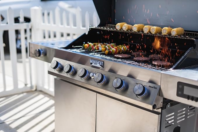 Monument Grills 6+1 Convertible Natural Gas Smart bbq Grill, 6 Burners & 1 Side - Image 3