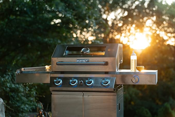 Monument Grills Larger 4-Burner Propane Gas Grills BBQ Stainless Steel - Image 7