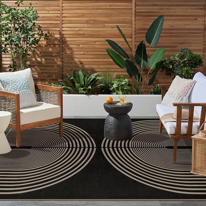 Easy Jute Indoor Outdoor 5x7 Area Rug, Non-Slip Boho Farmhouse Bedroom Rug - Image 7