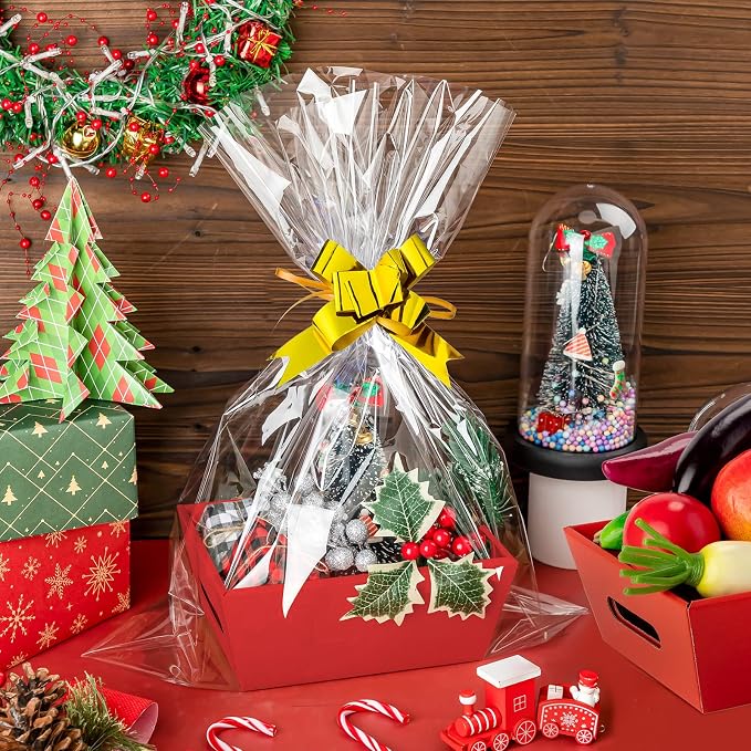 Fainne 74 Pcs Baskets for Gifts Empty Bulk DIY Empty Gift Basket Include 20 - Image 6