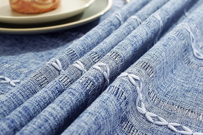 Chassic 60 x 60 inches Farmhouse Style Linen tablecloths, Wrinkle Resistant - Image 6