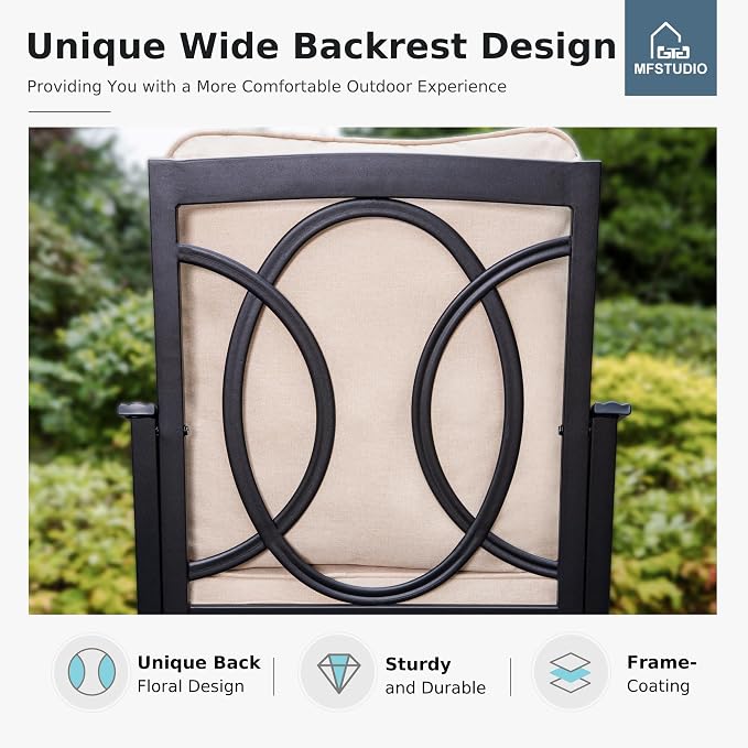 MFSTUDIO 7 Piece Outdoor Dining Sets - Image 5