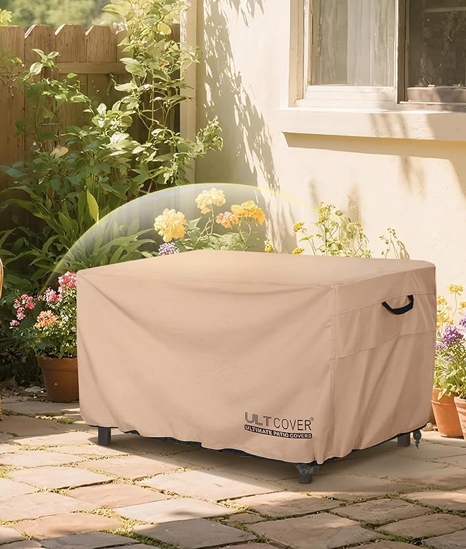 ULTCOVER Rectangular Gas Fire Pit Table Cover 45x24 inch Waterproof Heavy Duty - Image 7