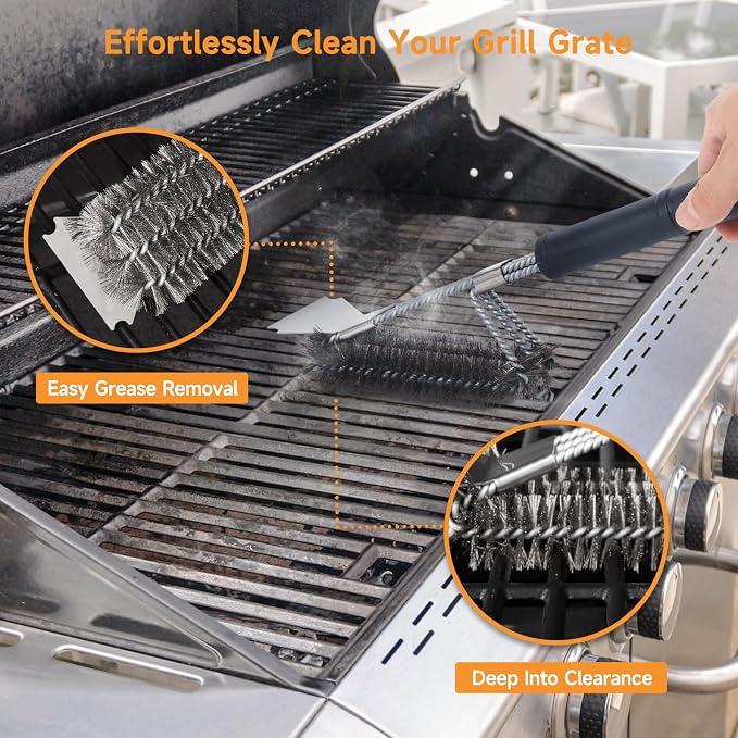 SHINESTAR Grill Brush, 18-Inch Grill Cleaning Brush - Image 7