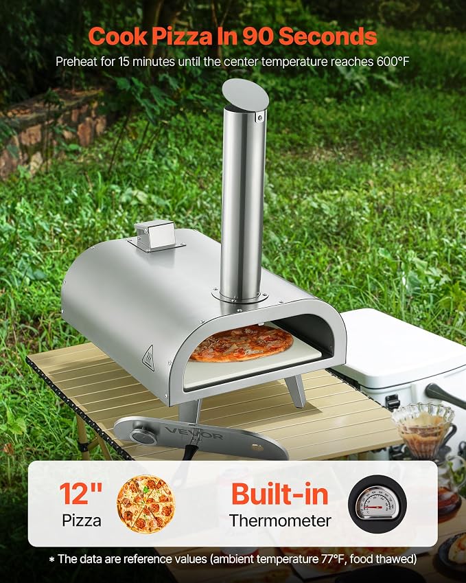 VEVOR Pizza Oven Outdoor, Portable Pizza-Stove - Image 2