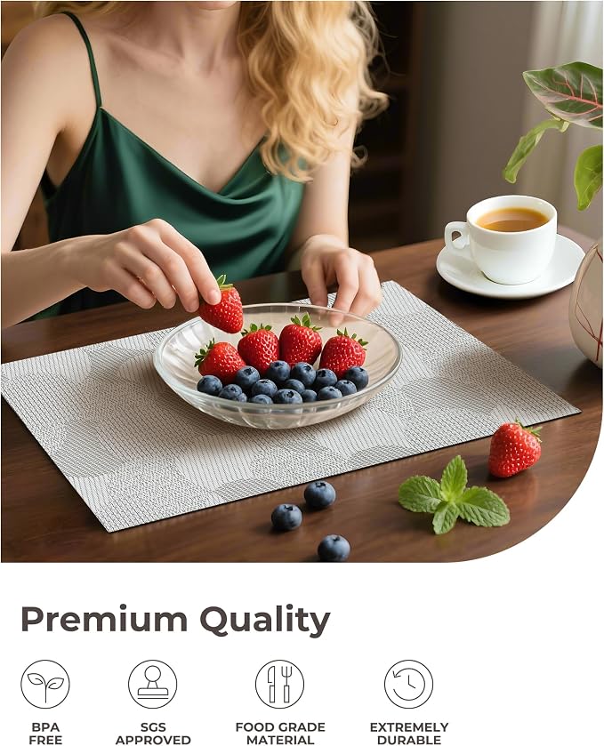 Leetaltree White Placemats Set of 4 - Image 6
