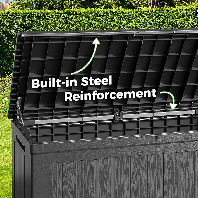 Lyromix 260 Gallon Outdoor Storage Box, UV-Resistant Waterproof Deck Box Outdoor - Image 3