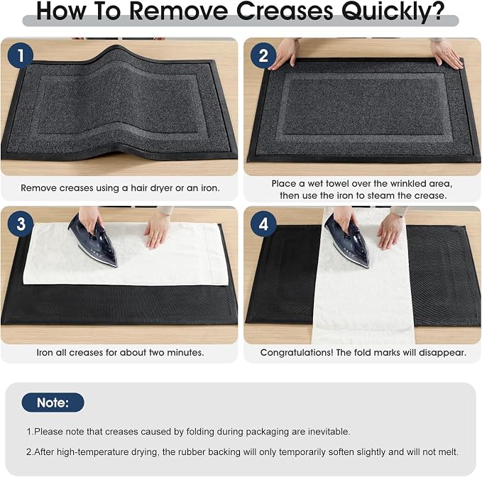 Large Front Door Mat Outside Entrance Indoor Doormat, Outdoor Door Mats - Image 8
