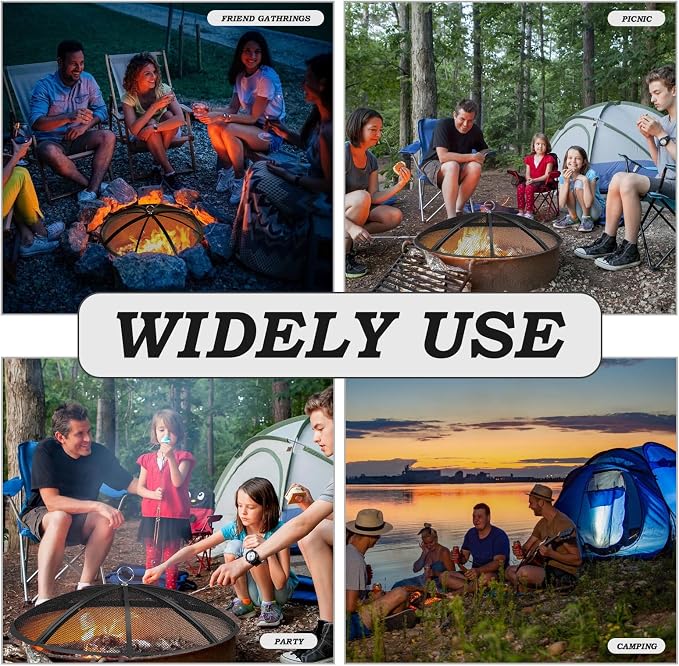 Fire Pit Spark Screen, 24 Inch Diameter Fire Pit Screen - Image 7