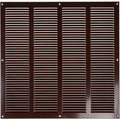 Repa Market Air Vent Cover 16x16 Inch Brown Galvanized Steel Louvered Grill by RepaMarket