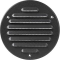 Square Ventilation Grille / 5" Inch Inside Measurement/Black Metal Air Vent by Unknown