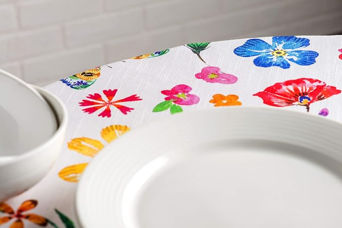 Maison d' Hermine Table Cloth Round Table 100% Cotton 63 Inches Tablecloth - Image 8
