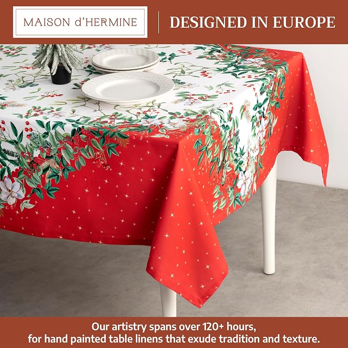 Maison d' Hermine Table Cloth Rectangle Table 100% Cotton 70 x 90 Inches Fall - Image 2