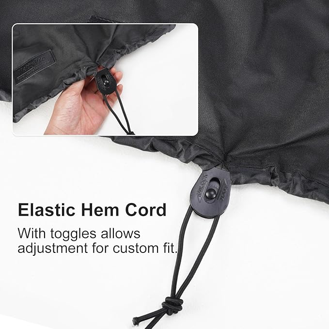 NettyPro Grill Cover for Small Q Series, Waterproof Heavy Duty UV Resistant - Image 5
