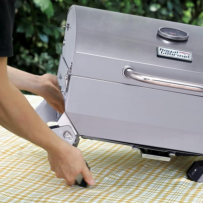 Royal Gourmet GT1001 Stainless Steel Portable Grill, 10000 BTU BBQ Tabletop Gas - Image 2
