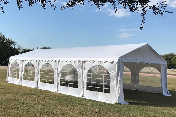 DELTA 32'x16' PVC Party Tent, Fire Retardant Wedding Tent Canopy, Outdoor Event - Image 4