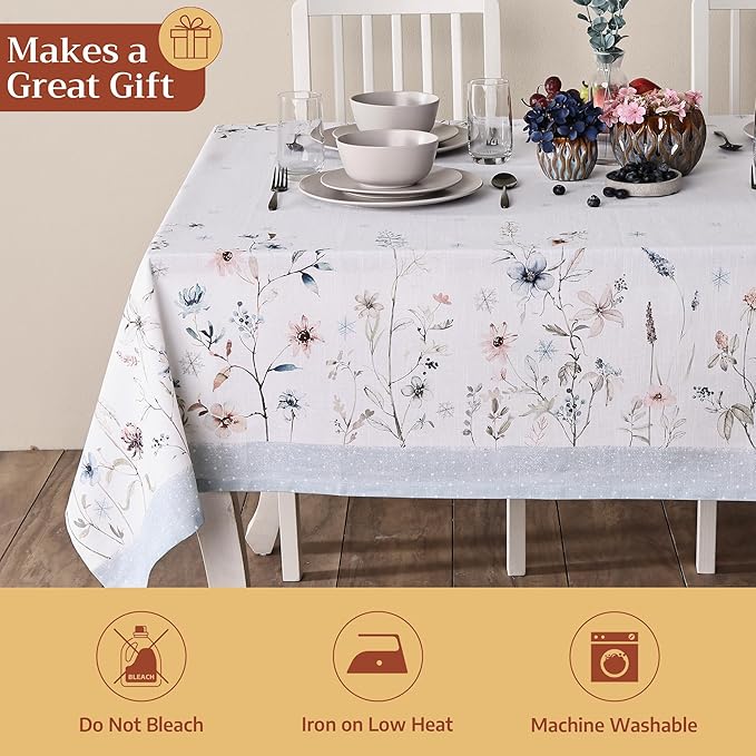 Maison d' Hermine Table Cloth Square Table 100% Cotton 60 x 60 Inches Fall - Image 5