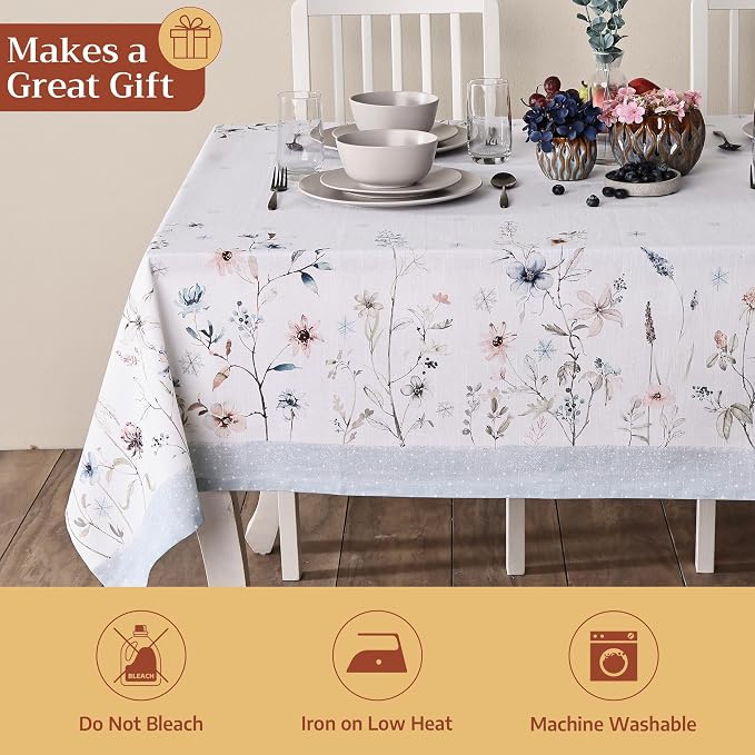 Maison d' Hermine Table Cloth Square Table 100% Cotton 54 x 54 Inches Fall - Image 5