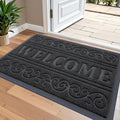 OLANLY Welcome Door Mat Indoor Outdoor Entrance, Heavy Duty Sturdy Front Door by OLANLY