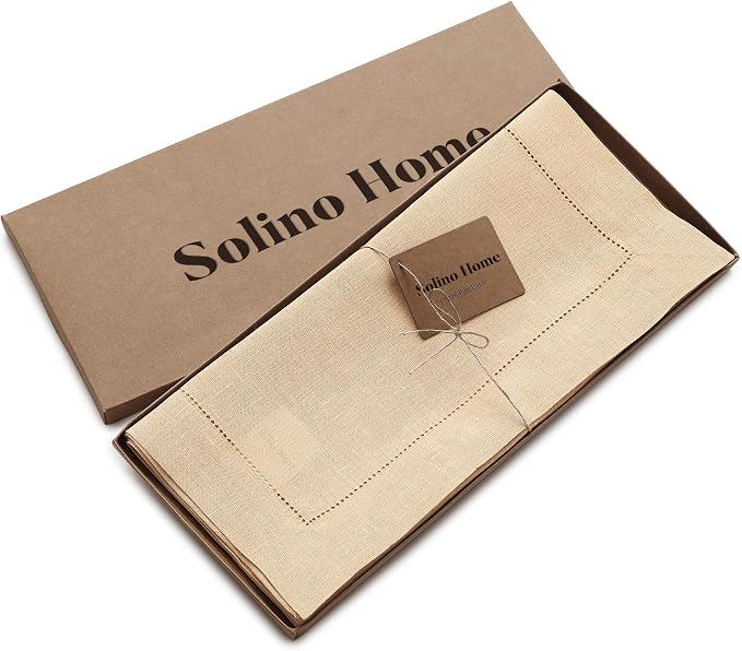 Solino Home Linen Hemstitch Table Runner 48 Inches - Image 5