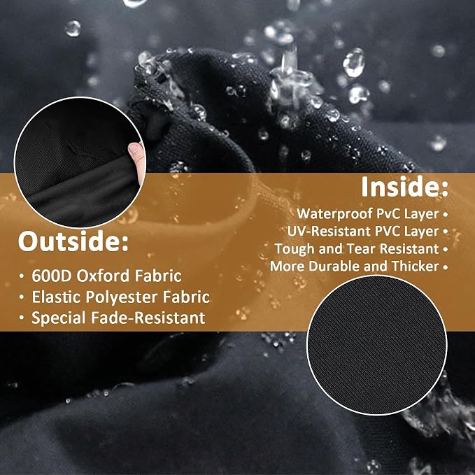 7138 Grill Cover for Weber Spirit II 200 Gas Grill, Waterproof Cover for Weber - Image 4