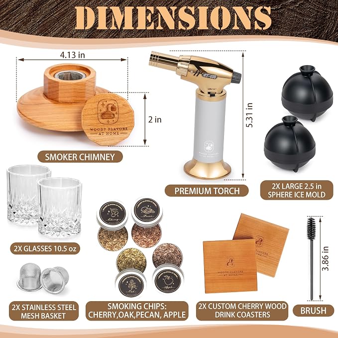 Old Fashioned Cocktail Smoker Kit - Image 2