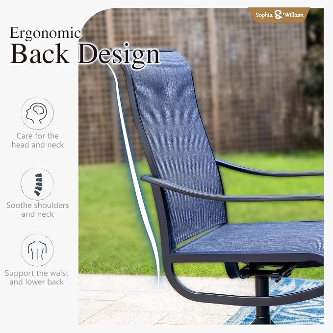 Sophia & William Outdoor Dining Set Patio Dining Set - Image 2