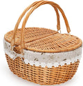 ZORMY 15" Wicker Picnic Baskets by ZORMY