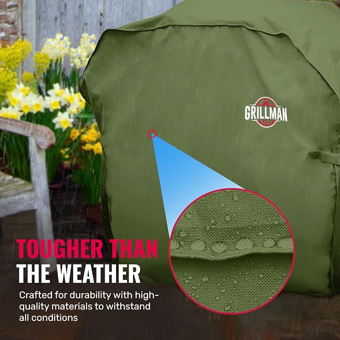 Grill Cover by Grillman, 64 Inch, BBQ Outdoor Grill Covers, Charcoal & Gas - Image 5