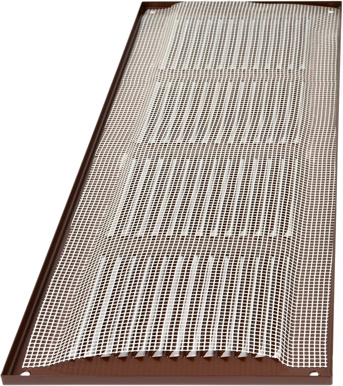 Repa Market Air Vent Cover 16x6 Inch Brown Galvanized Steel Louvered Grill Cover - Image 9