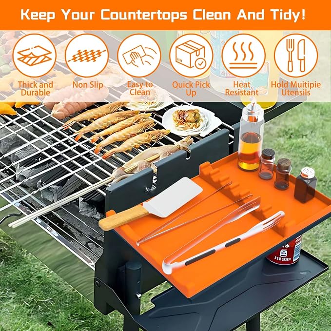Silicone Grill Mat for Blackstone | Grilling Gifts for Men | Anniversary - Image 4
