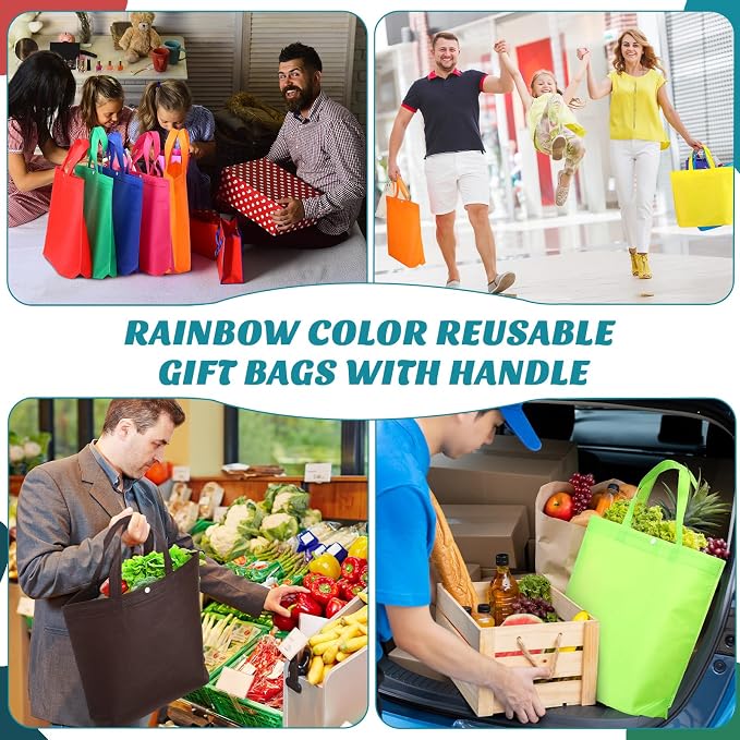 Paterr 150 Pcs Reusable Grocery Bags Bulk Large Grocery Shopping Tote - Image 5